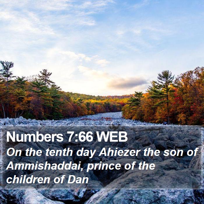 Numbers 7:66 WEB Bible Study