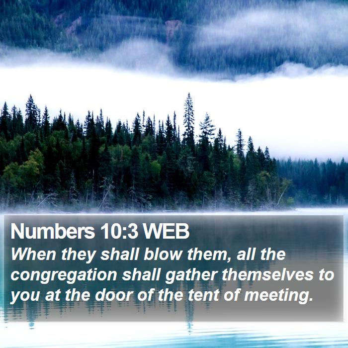 Numbers 10:3 WEB Bible Study