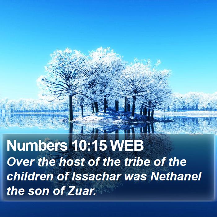 Numbers 10:15 WEB Bible Study