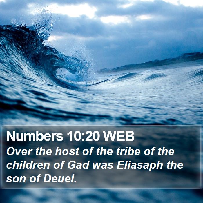 Numbers 10:20 WEB Bible Study