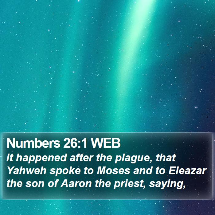 Numbers 26:1 WEB Bible Study