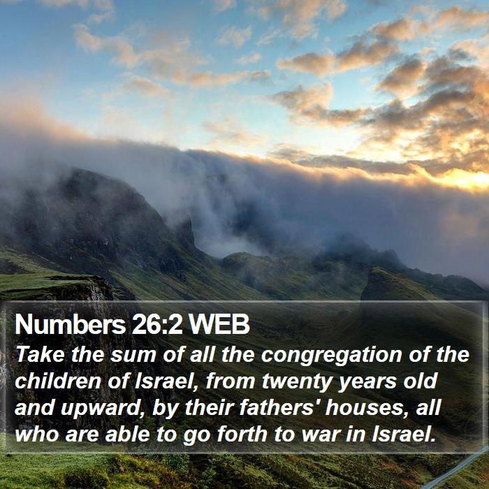 Numbers 26:2 WEB Bible Study