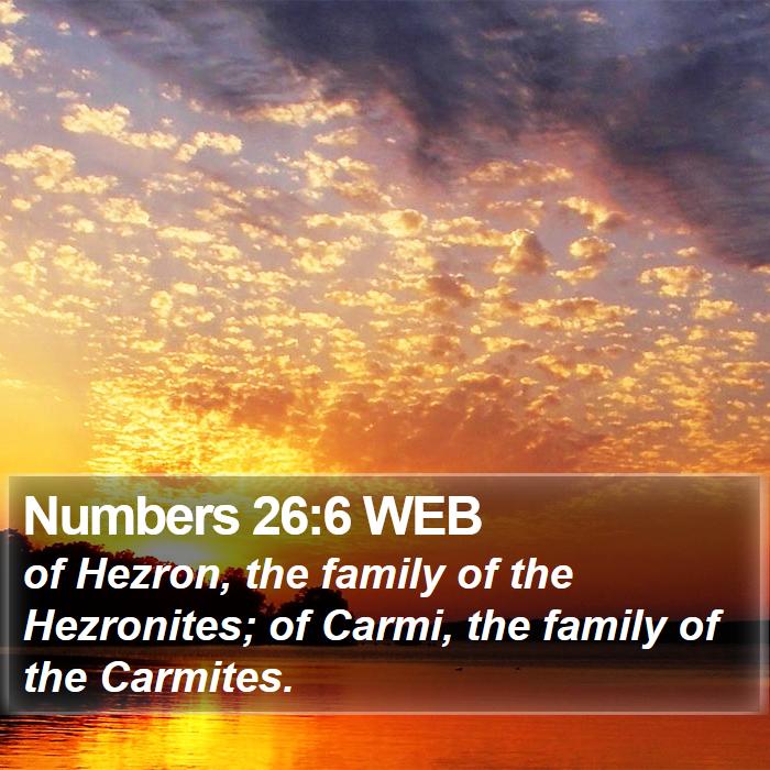 Numbers 26:6 WEB Bible Study