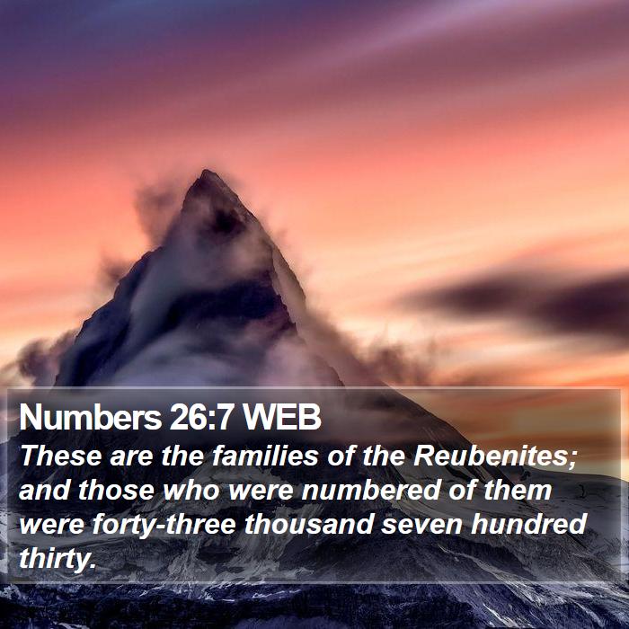 Numbers 26:7 WEB Bible Study