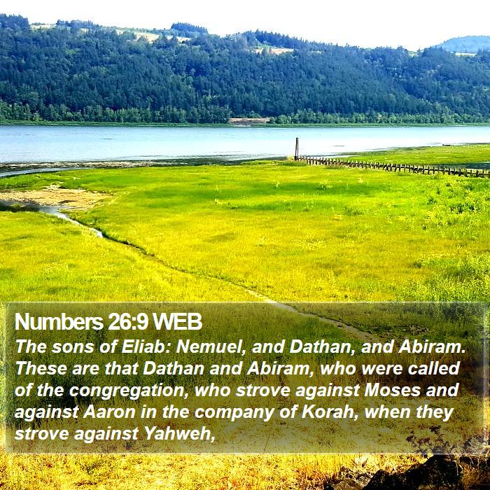 Numbers 26:9 WEB Bible Study