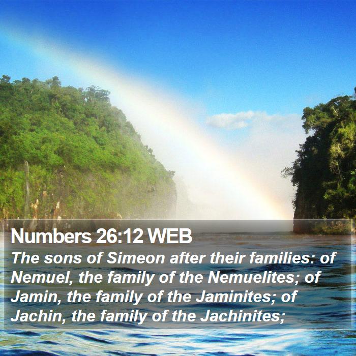 Numbers 26:12 WEB Bible Study