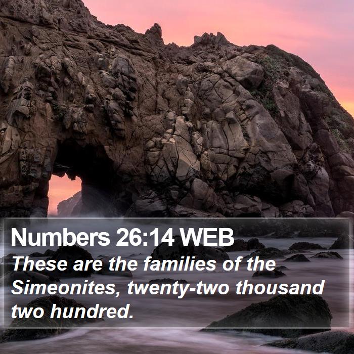 Numbers 26:14 WEB Bible Study