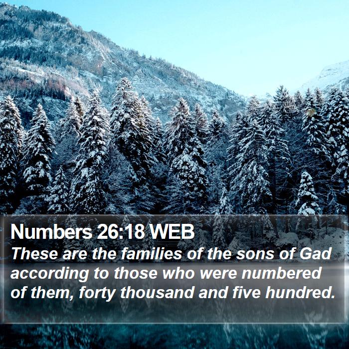 Numbers 26:18 WEB Bible Study