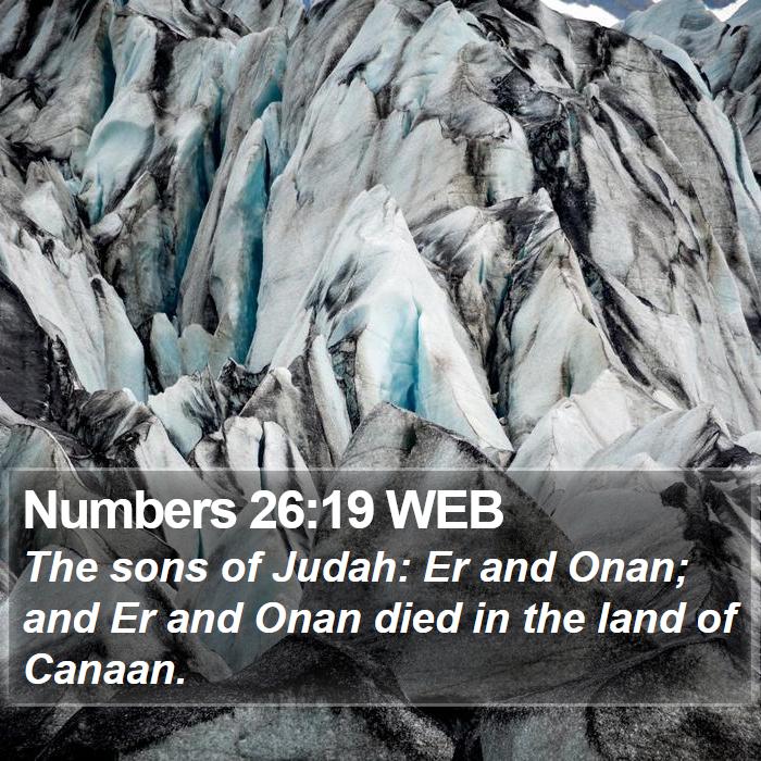 Numbers 26:19 WEB Bible Study