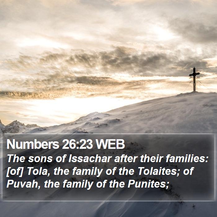 Numbers 26:23 WEB Bible Study