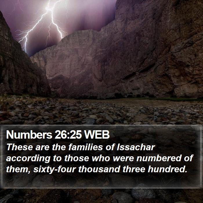 Numbers 26:25 WEB Bible Study