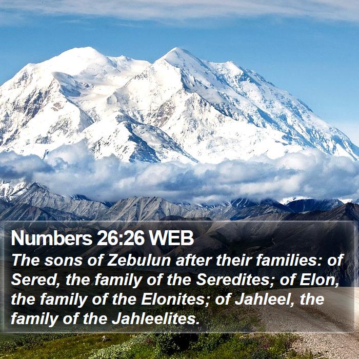 Numbers 26:26 WEB Bible Study