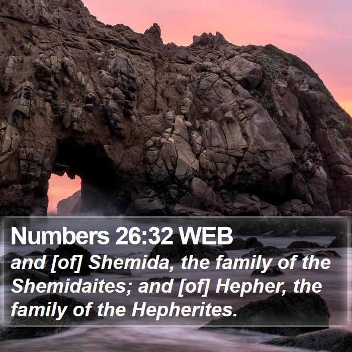 Numbers 26:32 WEB Bible Study