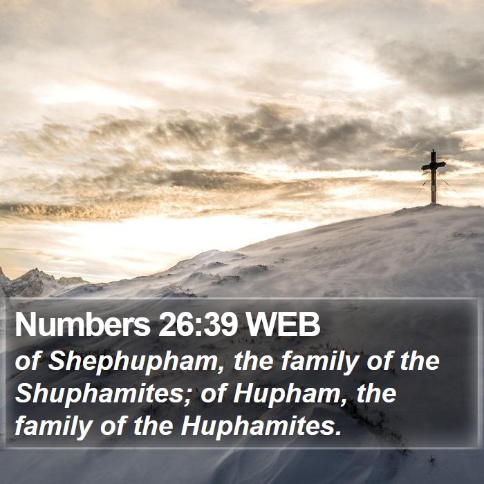 Numbers 26:39 WEB Bible Study