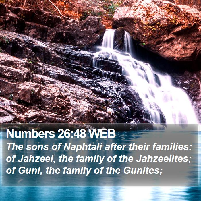 Numbers 26:48 WEB Bible Study