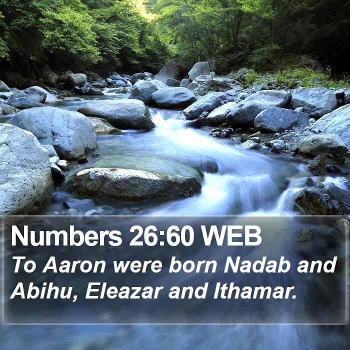 Numbers 26:60 WEB Bible Study