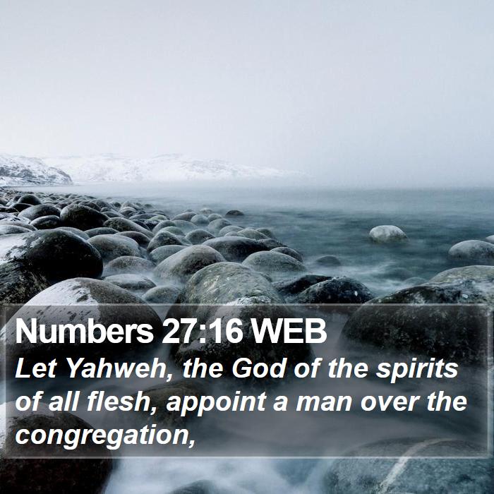 Numbers 27:16 WEB Bible Study