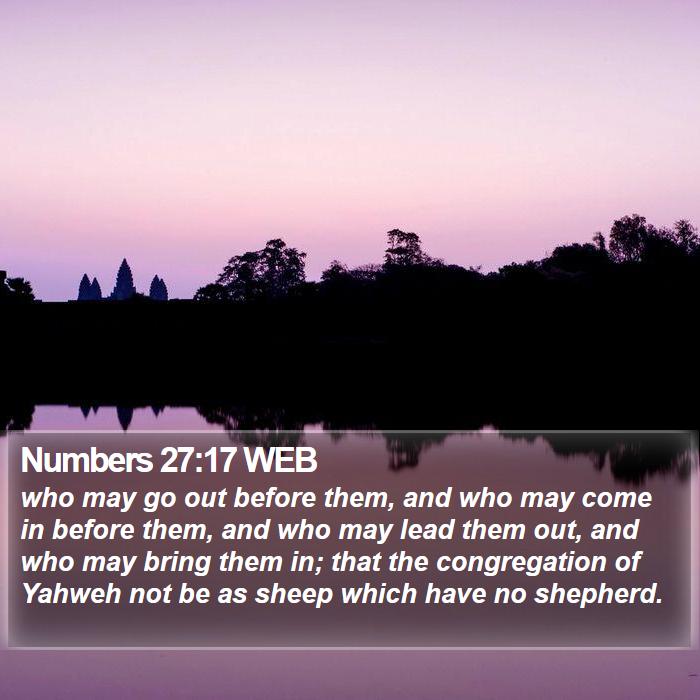 Numbers 27:17 WEB Bible Study