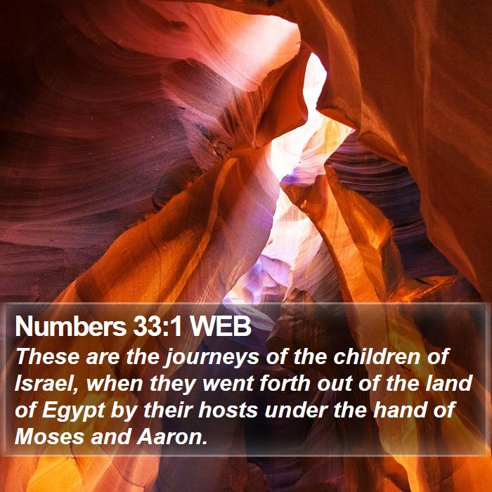 Numbers 33:1 WEB Bible Study