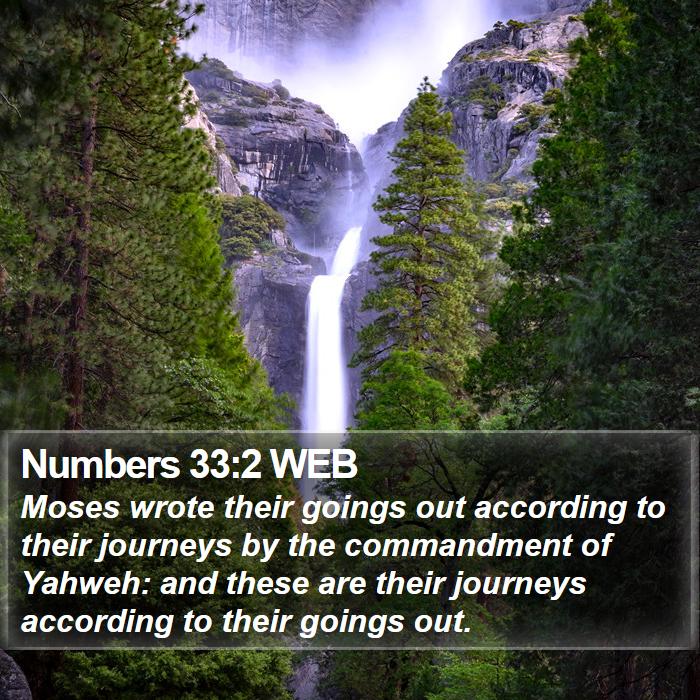 Numbers 33:2 WEB Bible Study