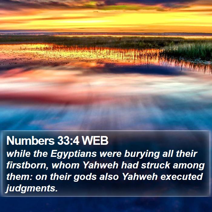 Numbers 33:4 WEB Bible Study