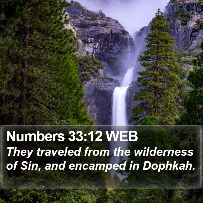 Numbers 33:12 WEB Bible Study