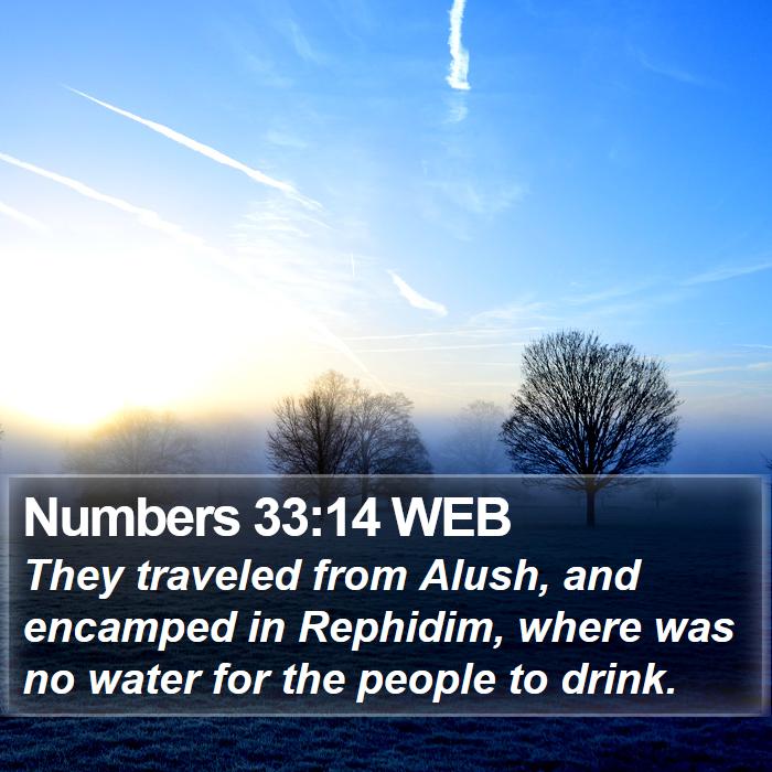 Numbers 33:14 WEB Bible Study