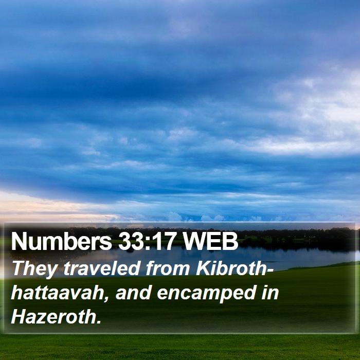 Numbers 33:17 WEB Bible Study