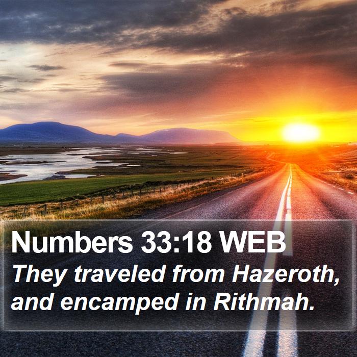 Numbers 33:18 WEB Bible Study