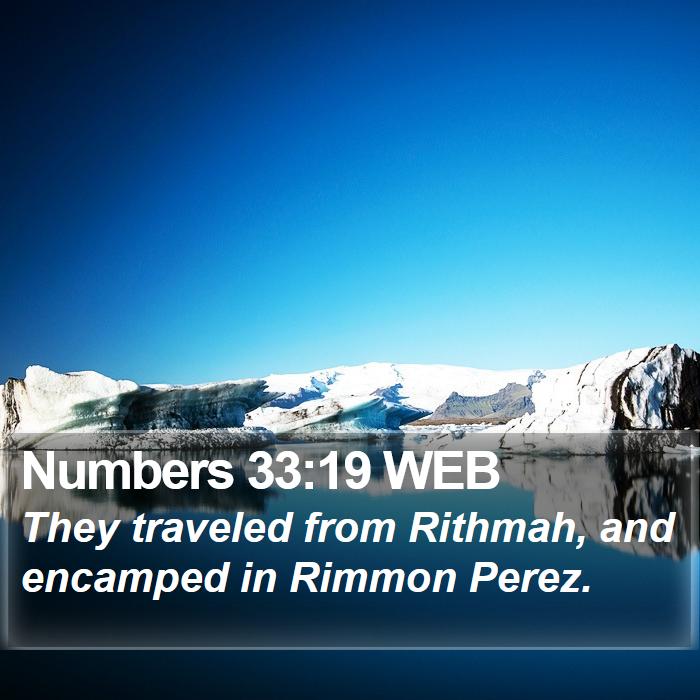 Numbers 33:19 WEB Bible Study