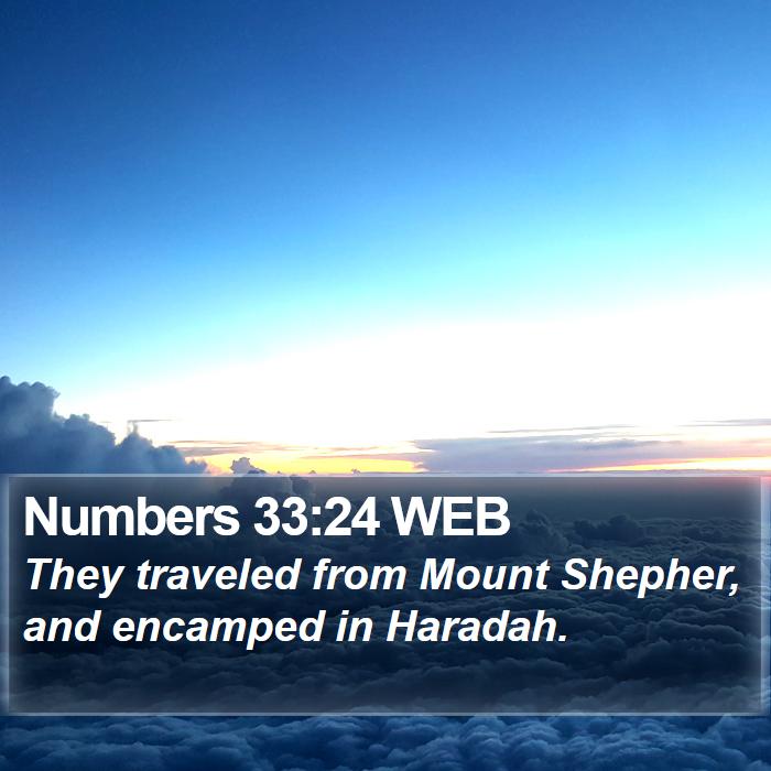 Numbers 33:24 WEB Bible Study