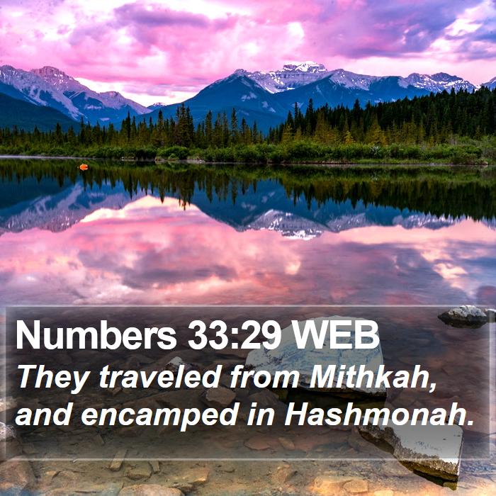 Numbers 33:29 WEB Bible Study