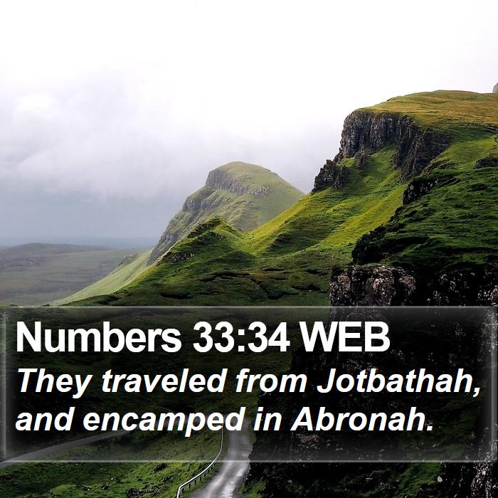 Numbers 33:34 WEB Bible Study