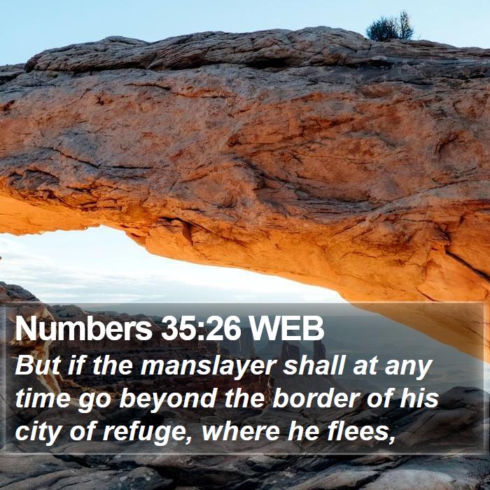 Numbers 35:26 WEB Bible Study