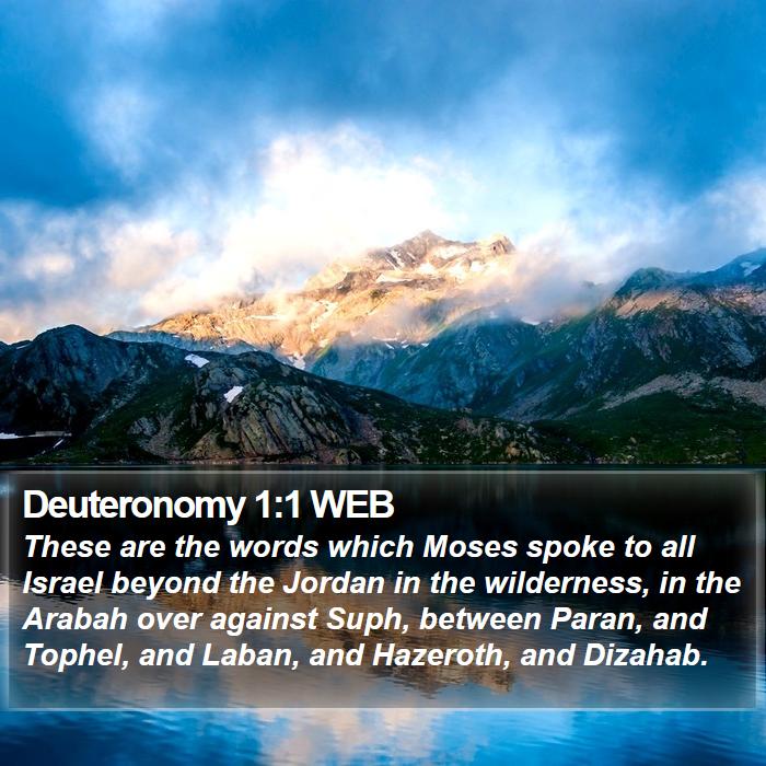 Deuteronomy 1:1 WEB Bible Study