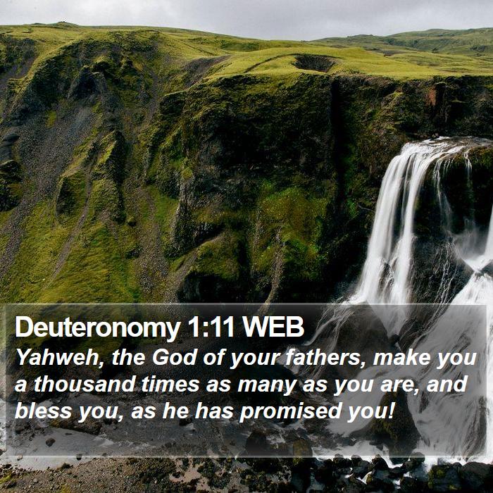 Deuteronomy 1:11 WEB Bible Study