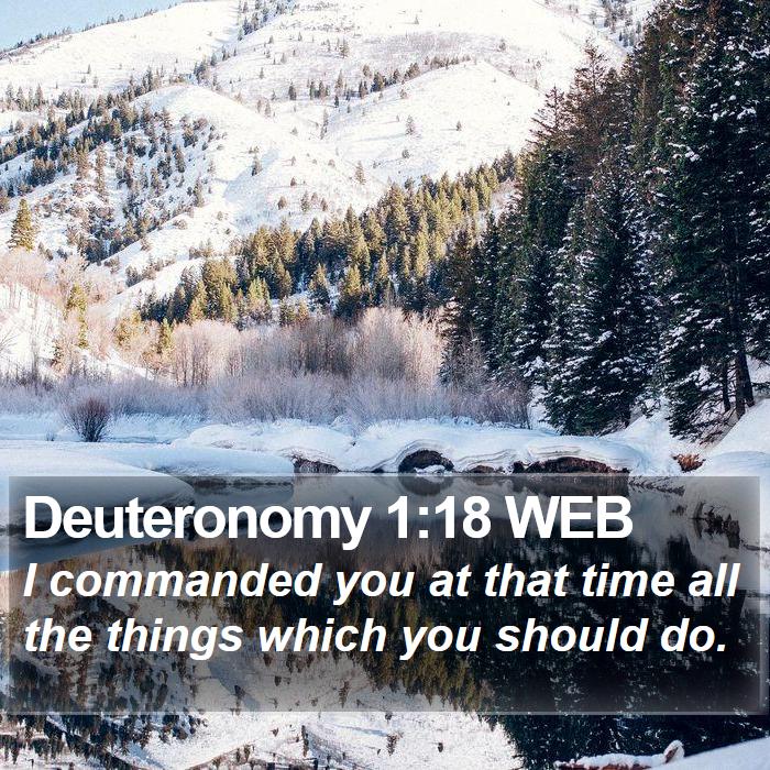 Deuteronomy 1:18 WEB Bible Study