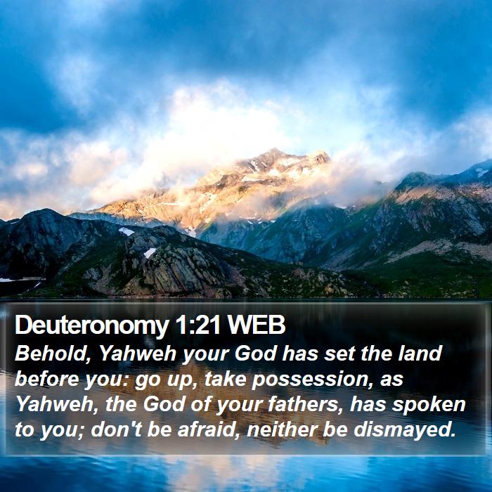 Deuteronomy 1:21 WEB Bible Study