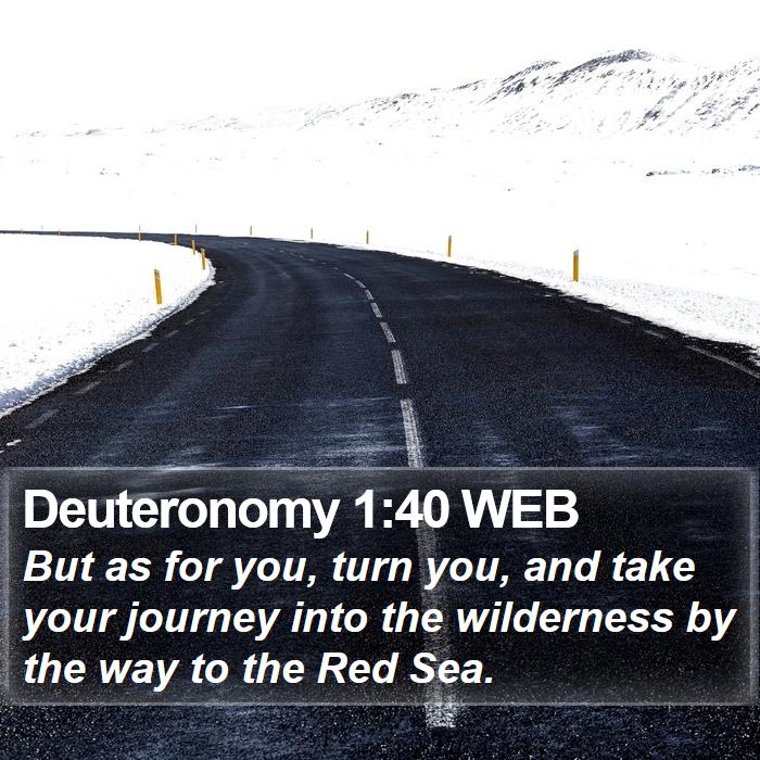 Deuteronomy 1:40 WEB Bible Study