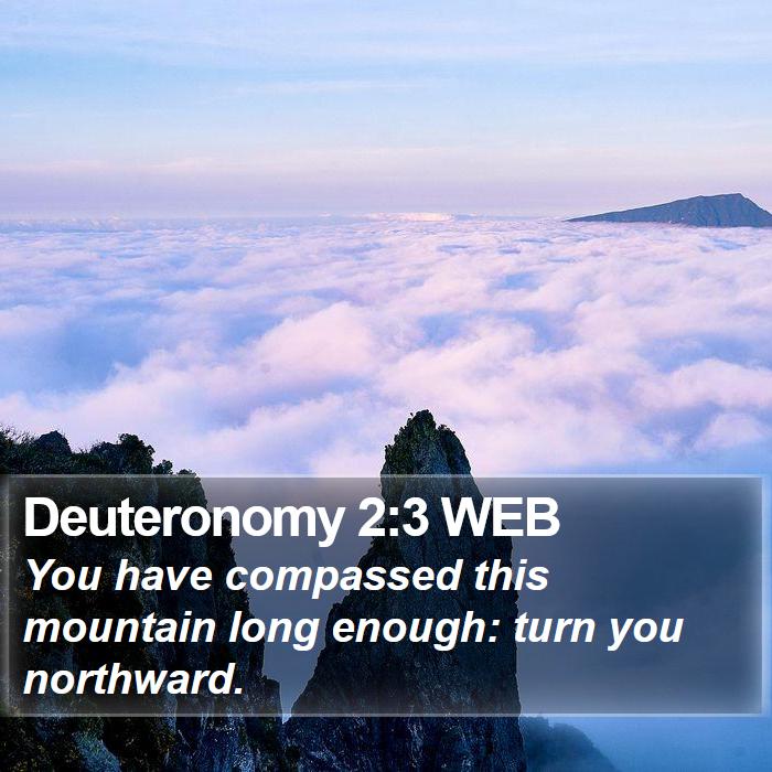 Deuteronomy 2:3 WEB Bible Study