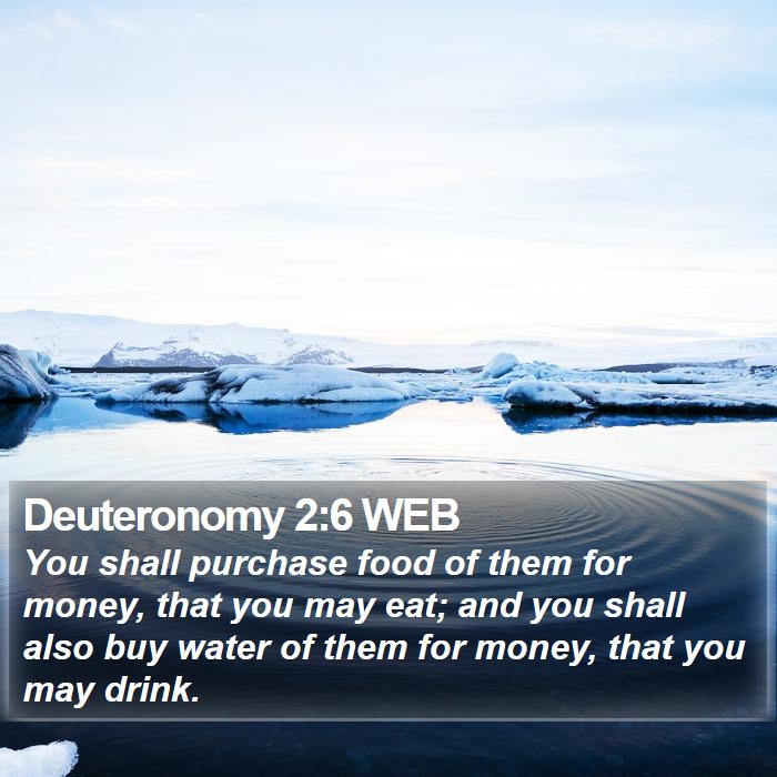 Deuteronomy 2:6 WEB Bible Study