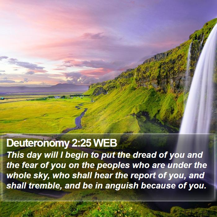 Deuteronomy 2:25 WEB Bible Study