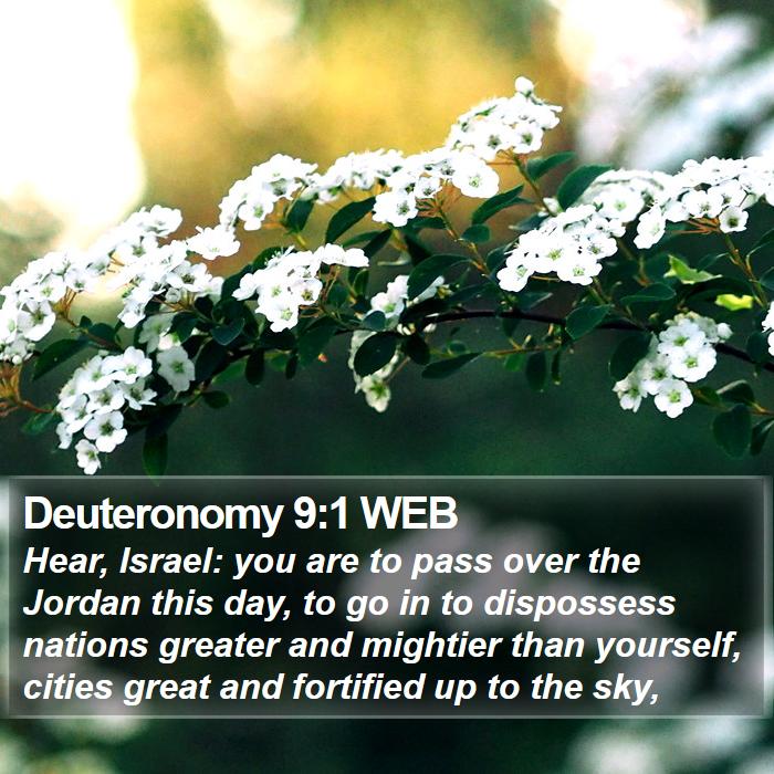 Deuteronomy 9:1 WEB Bible Study