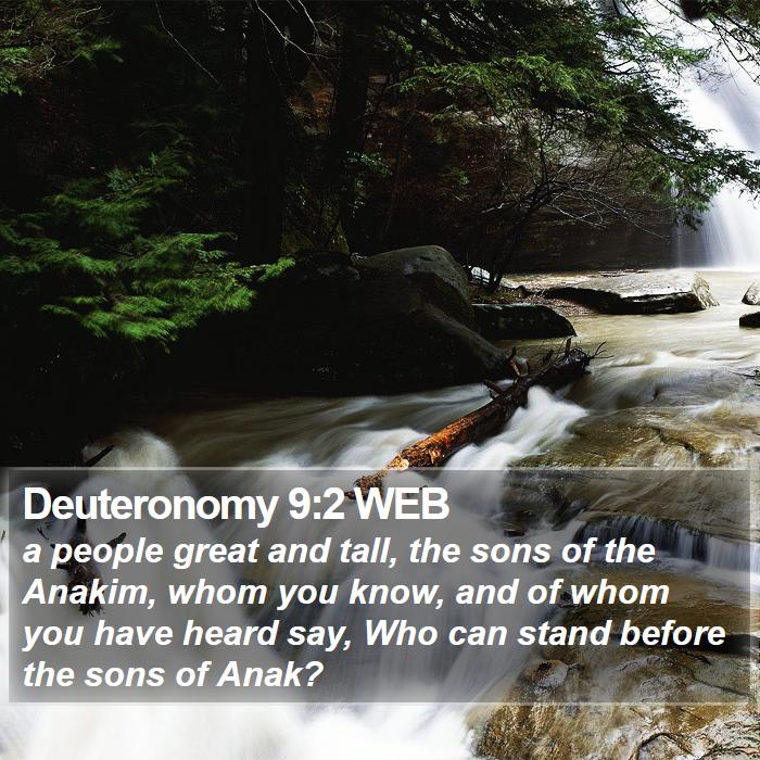 Deuteronomy 9:2 WEB Bible Study