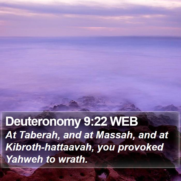 Deuteronomy 9:22 WEB Bible Study