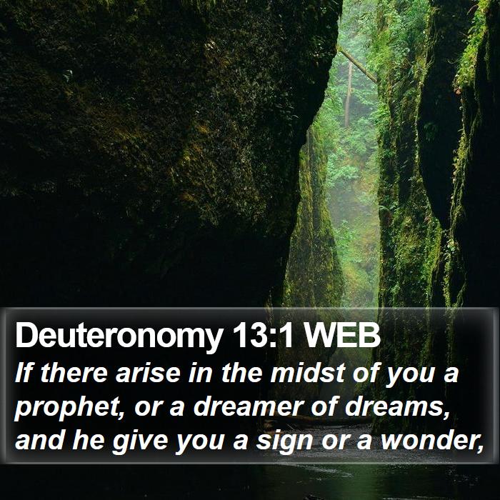 Deuteronomy 13:1 WEB Bible Study