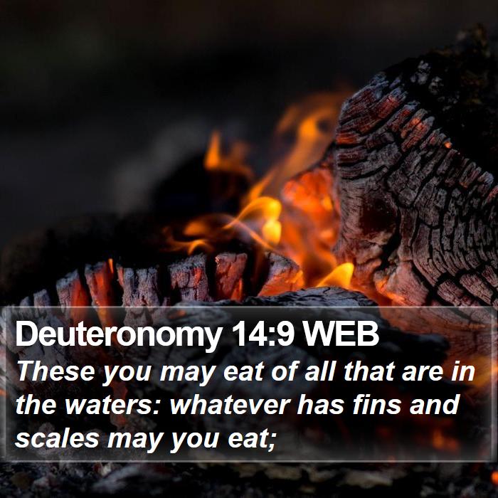 Deuteronomy 14:9 WEB Bible Study