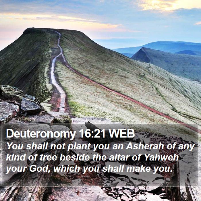 Deuteronomy 16:21 WEB Bible Study