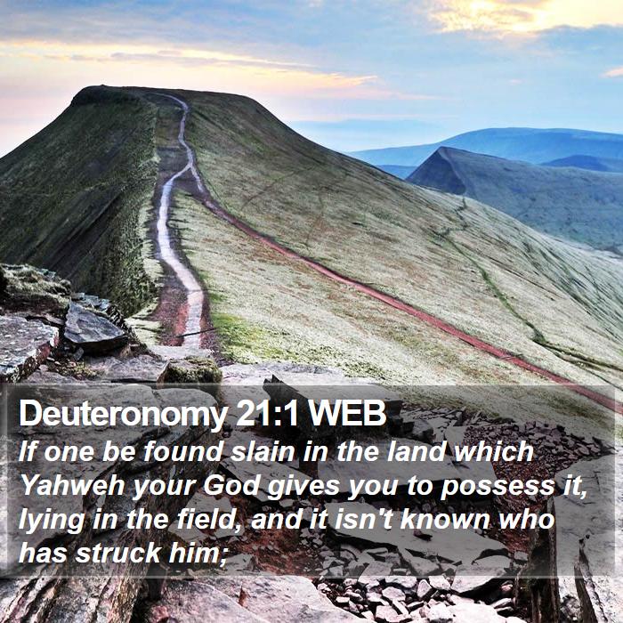 Deuteronomy 21:1 WEB Bible Study