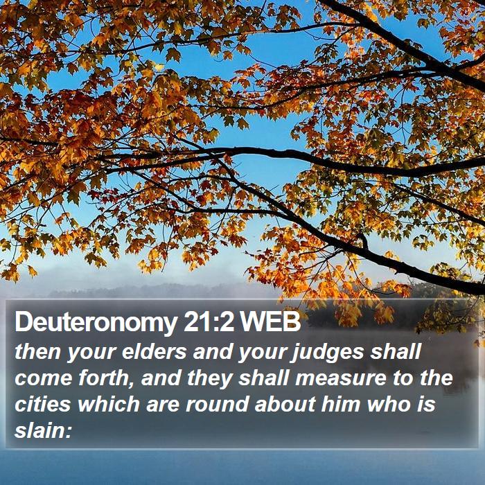 Deuteronomy 21:2 WEB Bible Study